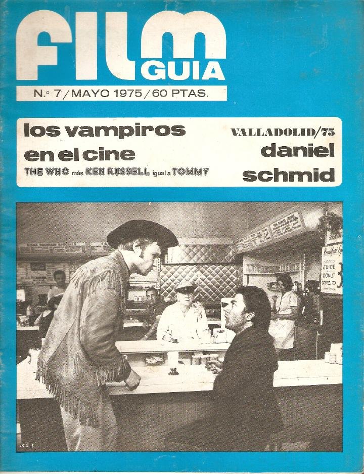 FILM GUIA magazine side cover Issue 7 May 1975