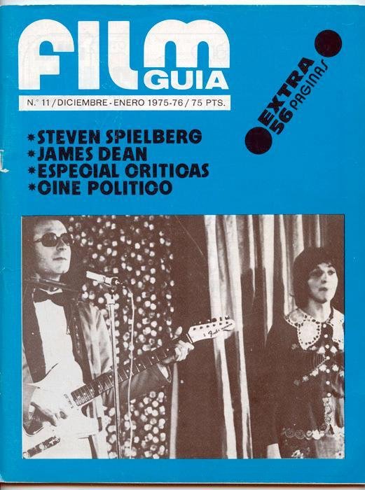 FILM GUIA magazine side cover Issue 11 December 1975