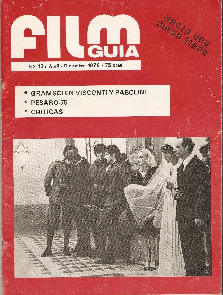 FILM GUIA magazine side cover Issue 13 April/December 1976