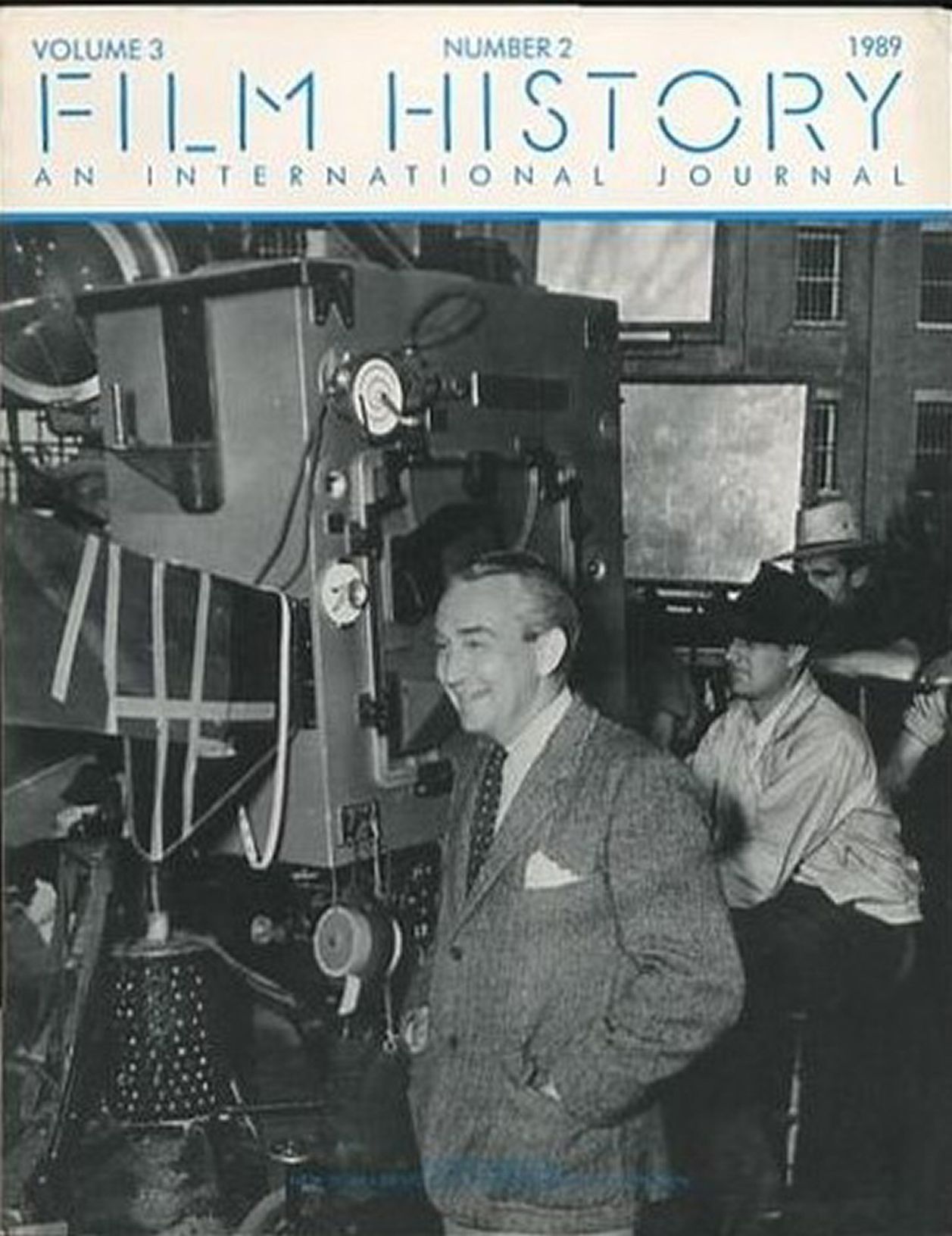 FILM HISTORY magazine side cover  Vol 3 No  2   1989
