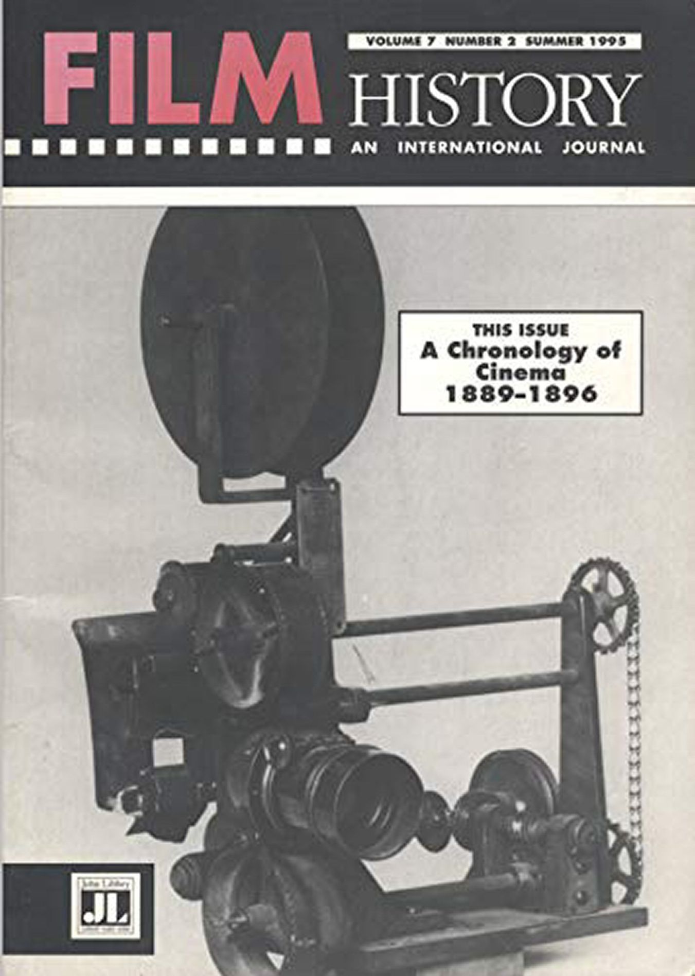 FILM HISTORY magazine side cover  Vol 7 No  2 Summer 1995