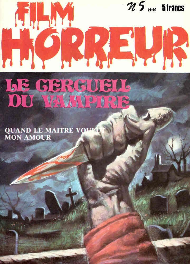 FILM HORREUR magazine side cover Issue 5  1976