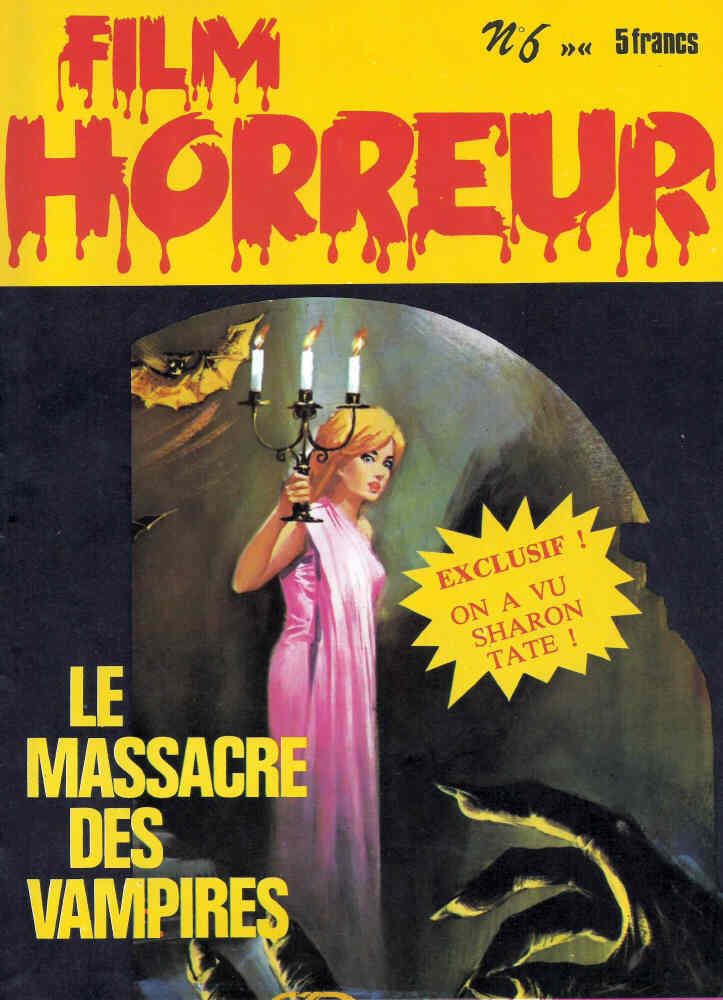 FILM HORREUR magazine side cover Issue 6  1976