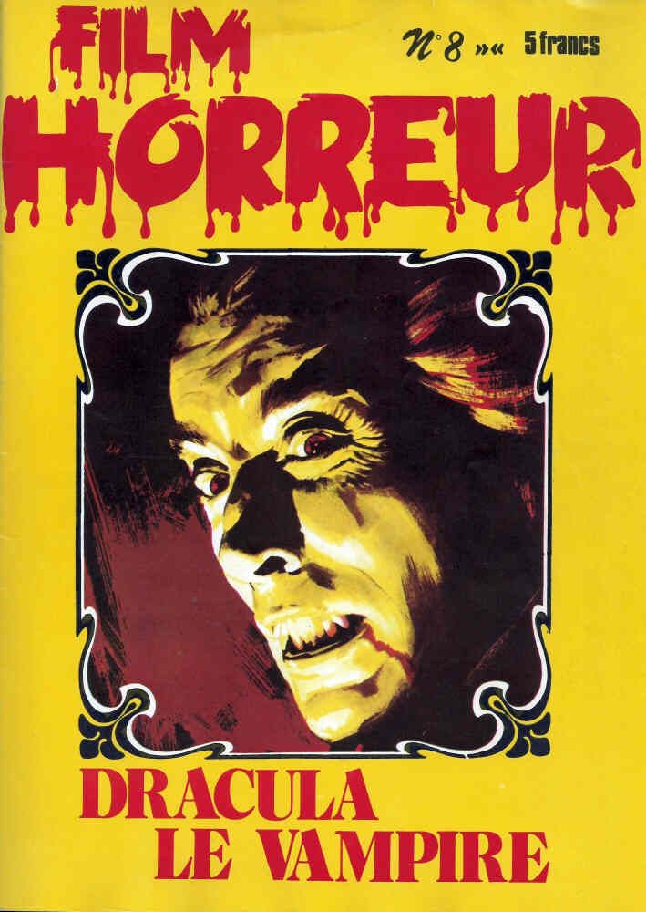 FILM HORREUR magazine side cover Issue 8  1976