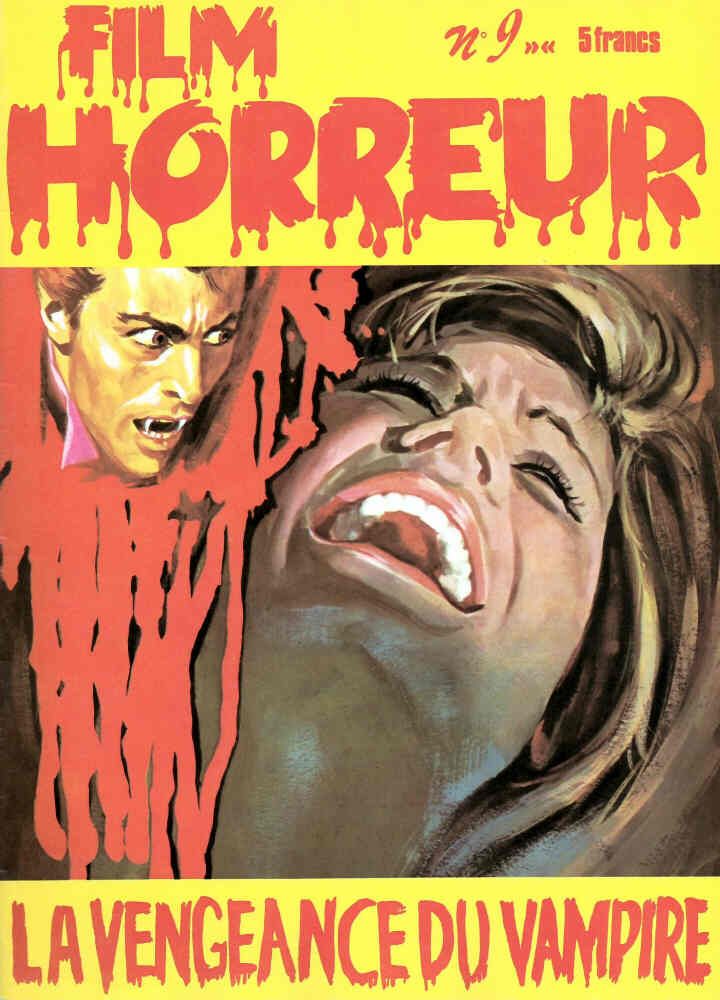 FILM HORREUR magazine side cover Issue 9  1976