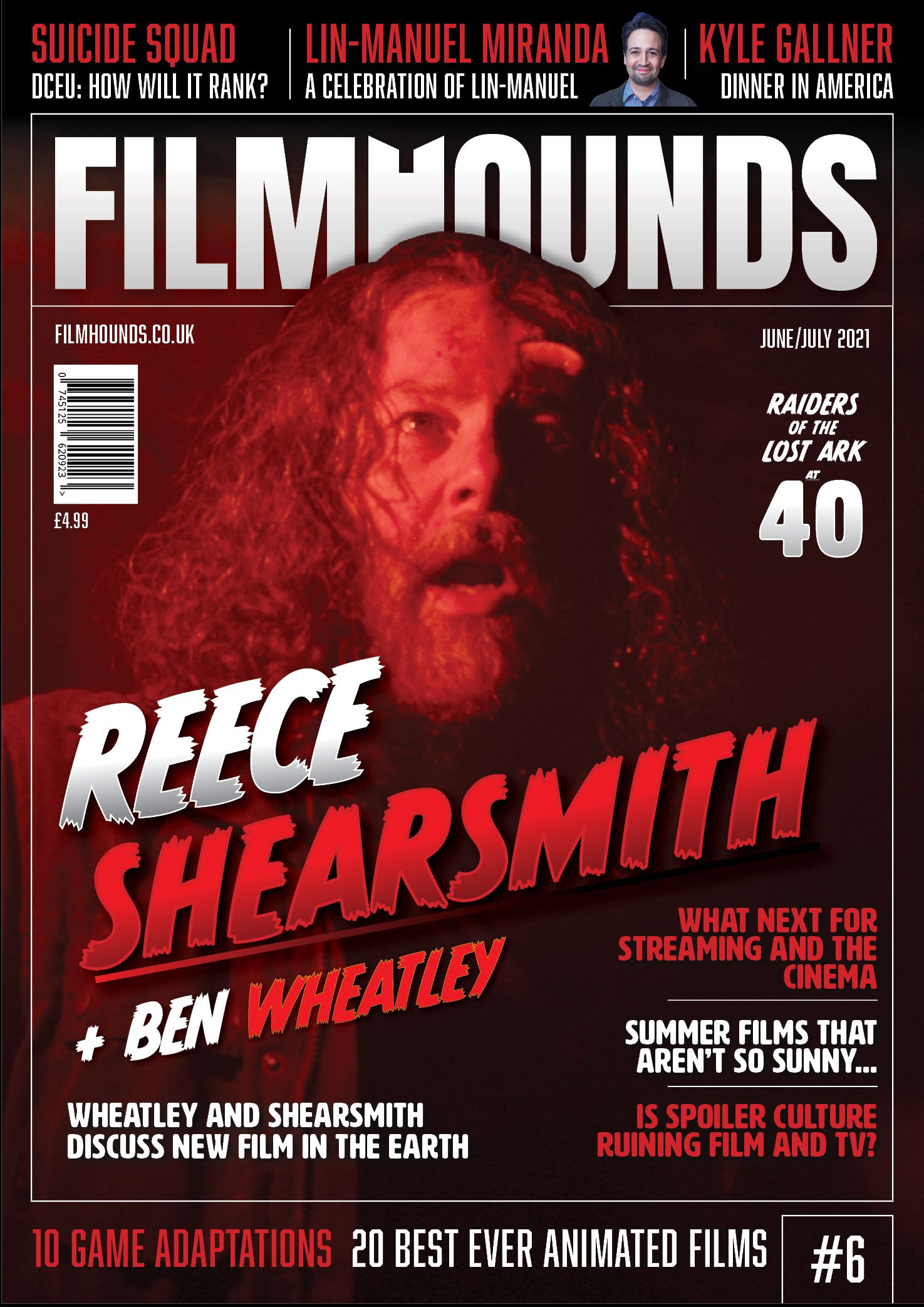 FILMHOUNDS magazine side cover Issue 6  June/July 2021