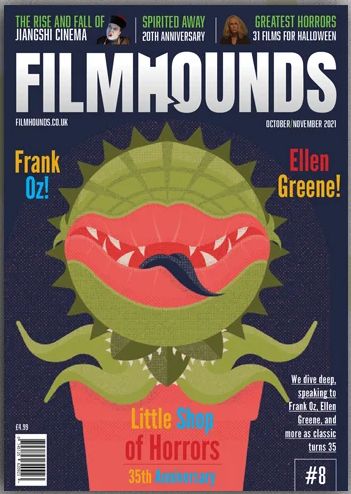 FILMHOUNDS magazine side cover Issue 8  October/November 2021