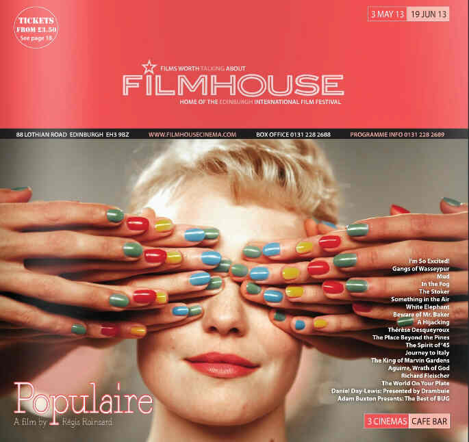 FILMHOUSE magazine side cover 3 May 2013