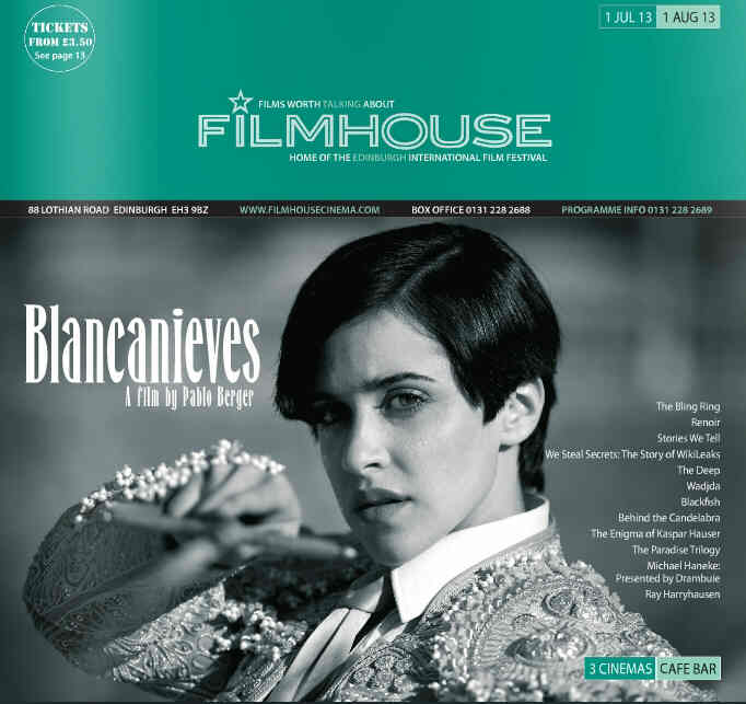 FILMHOUSE magazine side cover 1 July 2013