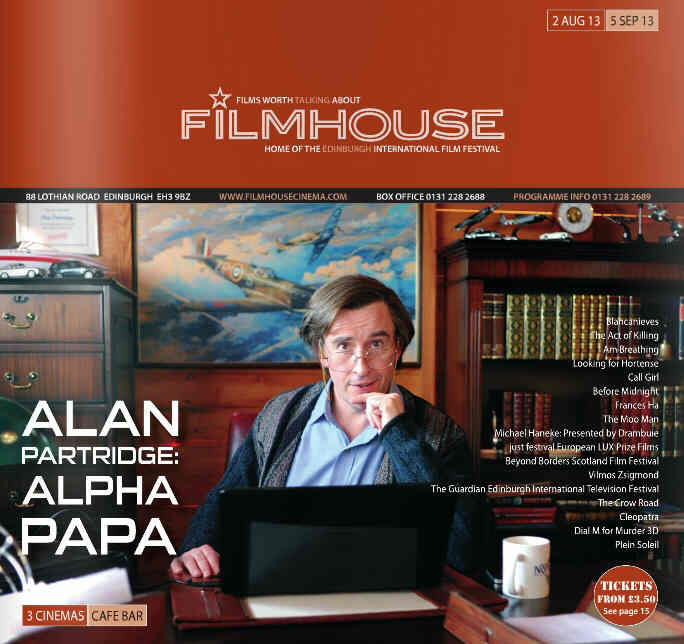 FILMHOUSE magazine side cover 2 August 2013