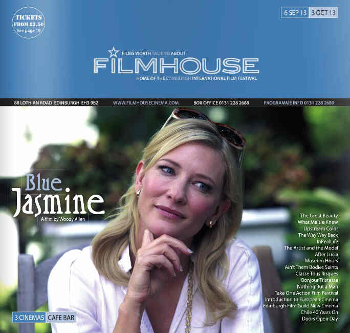 FILMHOUSE magazine side cover 6 September 2013