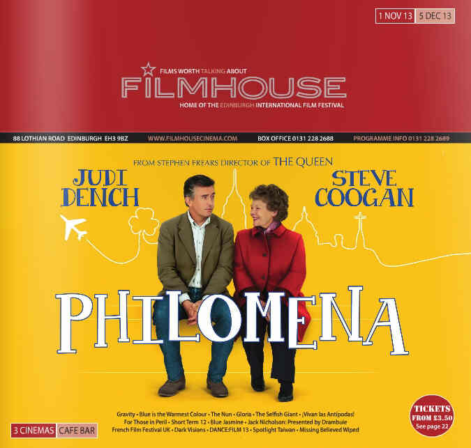 FILMHOUSE magazine side cover 1 November 2013