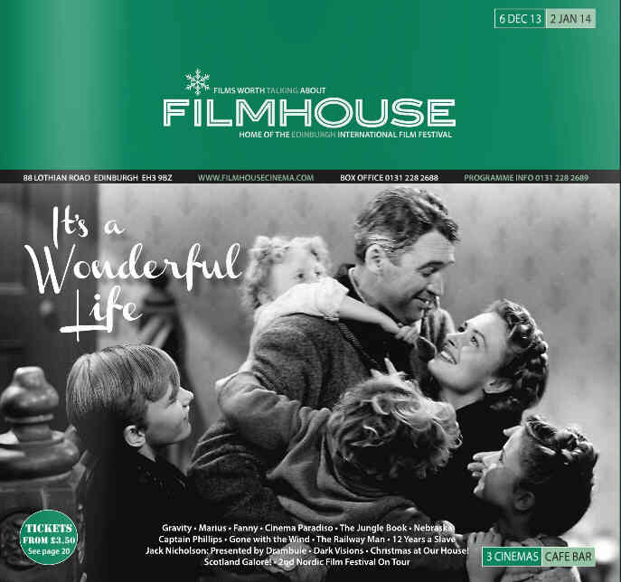 FILMHOUSE magazine side cover 6 December 2013