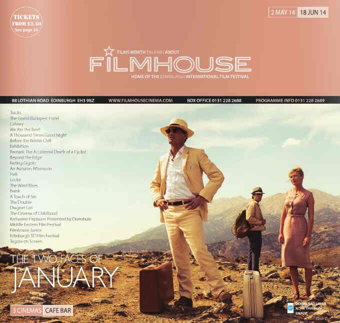 FILMHOUSE magazine side cover 2 May 2014