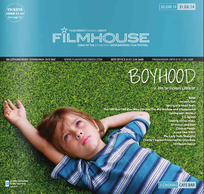 FILMHOUSE magazine side cover 30 June 2014