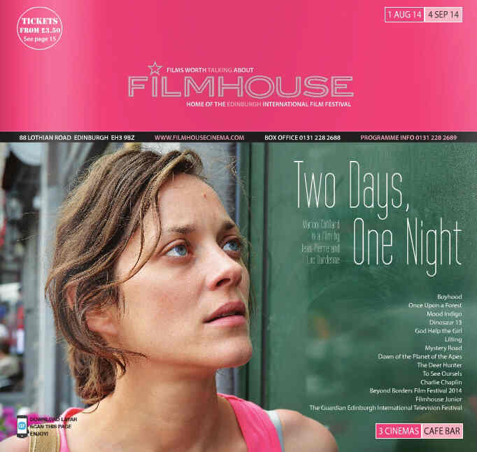 FILMHOUSE magazine side cover 1 August 2014