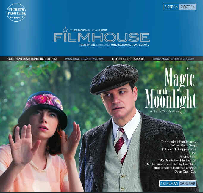 FILMHOUSE magazine side cover 5 September 2014