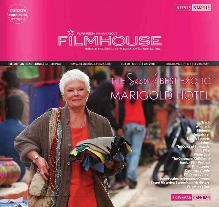 FILMHOUSE magazine side cover 15 February 2015