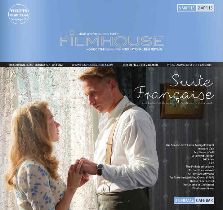FILMHOUSE magazine side cover 6 March 2015