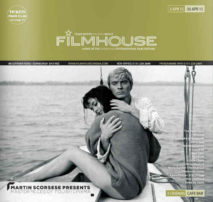 FILMHOUSE magazine side cover 3 April 2015