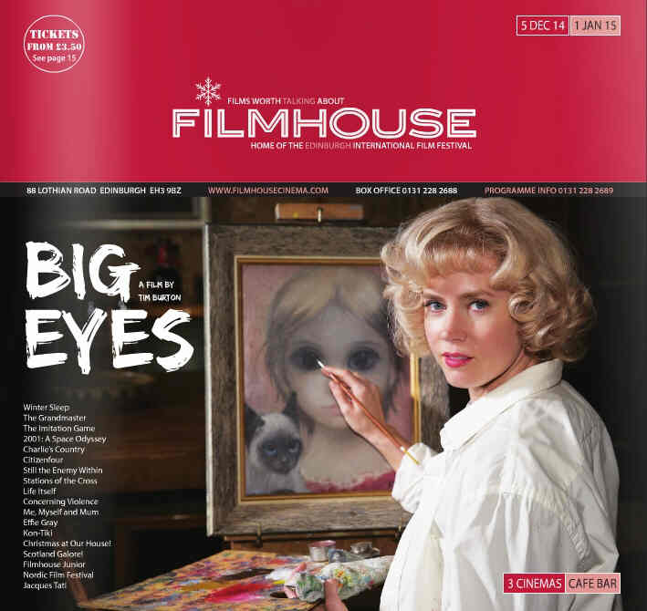 FILMHOUSE magazine side cover 5 December 2014