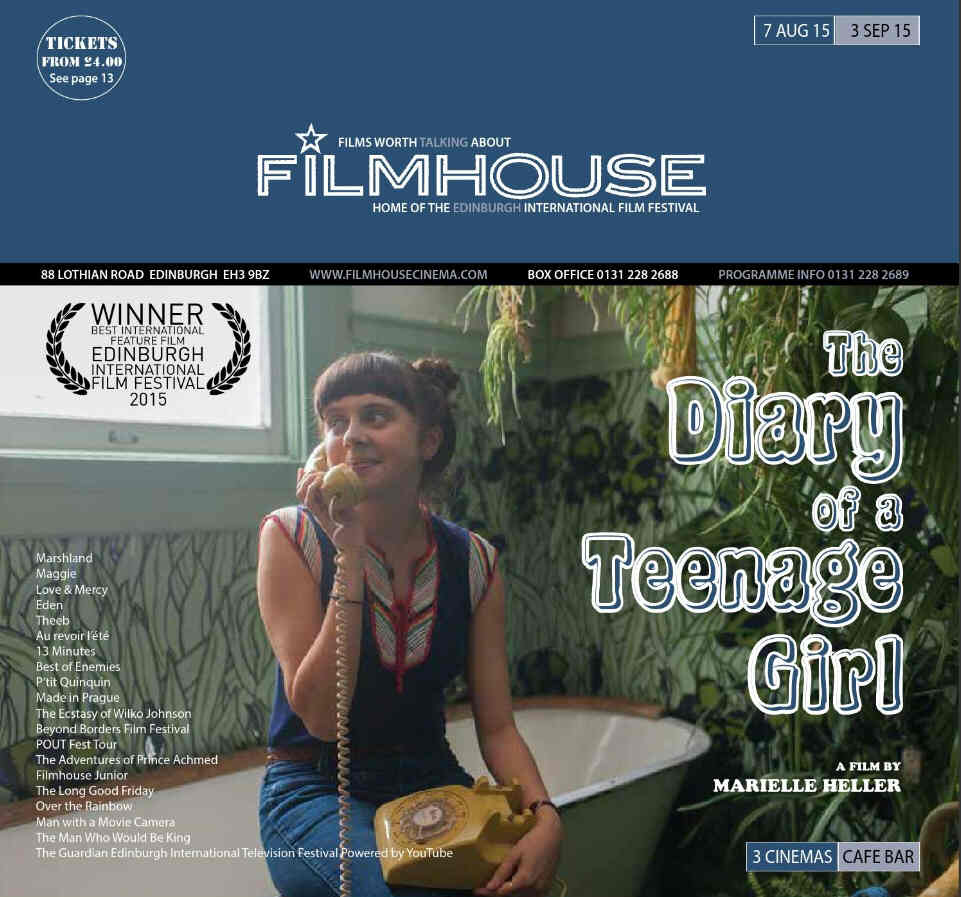 FILMHOUSE magazine side cover 7 August 2015