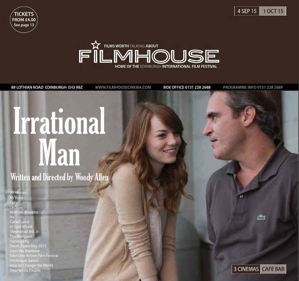 FILMHOUSE magazine side cover 4 September 2015