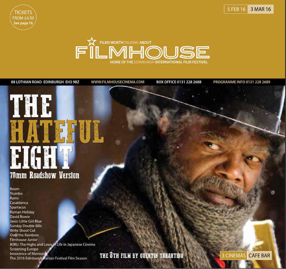 FILMHOUSE magazine side cover February 2016