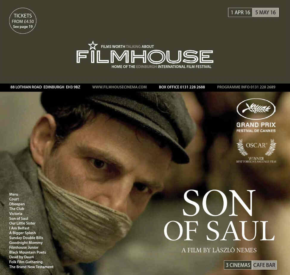 FILMHOUSE magazine side cover April 2016