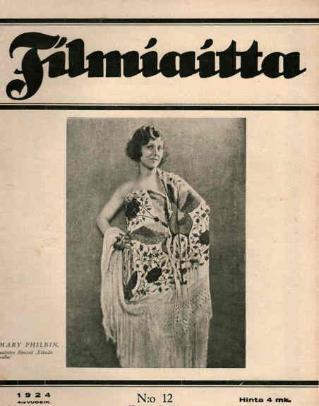 FILMIAITTA magazine side cover Issue 12  1924