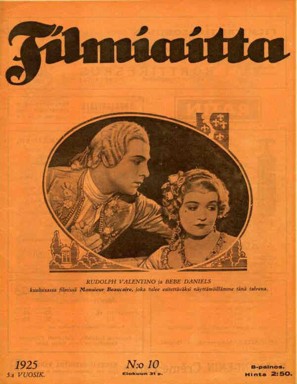FILMIAITTA magazine side cover Issue 10  1925