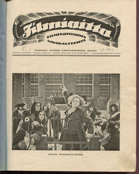 FILMIAITTA magazine side cover  /October 1921