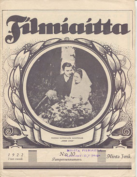 FILMIAITTA magazine side cover Issue 10   1922