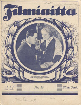 FILMIAITTA magazine side cover Issue 16   1922