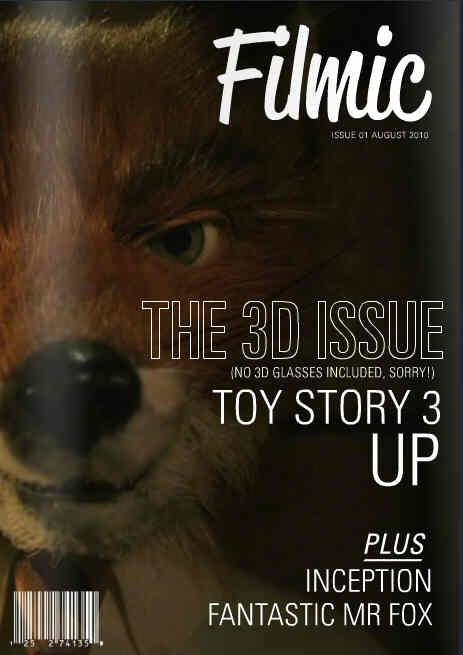 FILMIC magazine side cover Issue 1 August 2010
