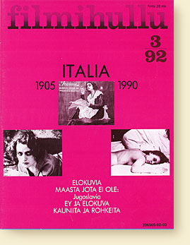 FILMIHULLU magazine side cover Issue 3  1992