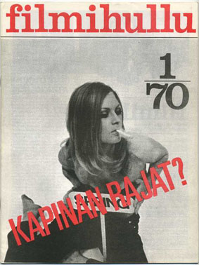 FILMIHULLU magazine side cover Issue 1   1970