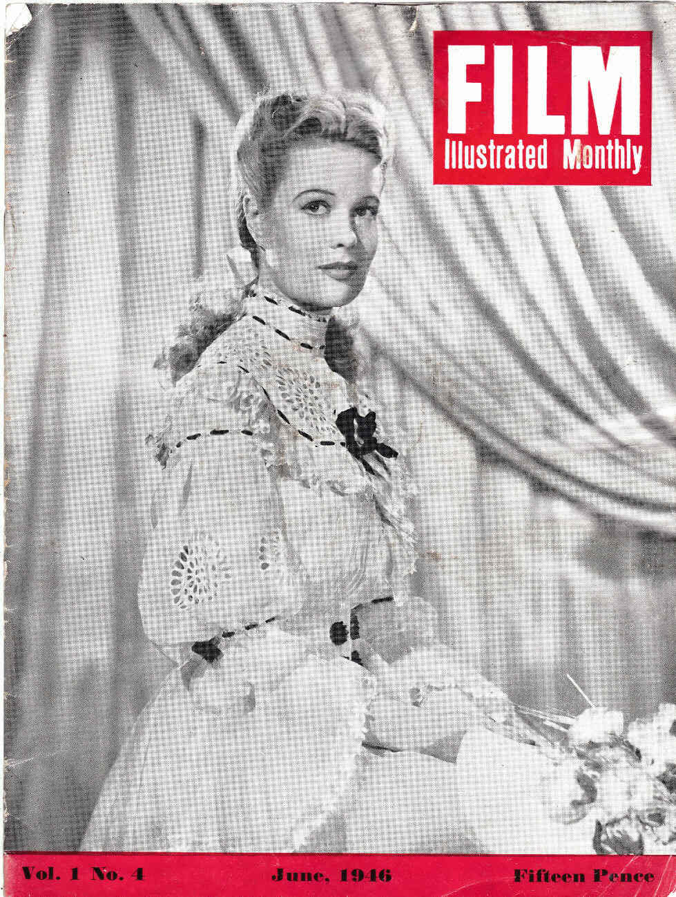 FILM ILLUSTRATED MONTHLY magazine side cover  Vol 1 # 4 June 1946