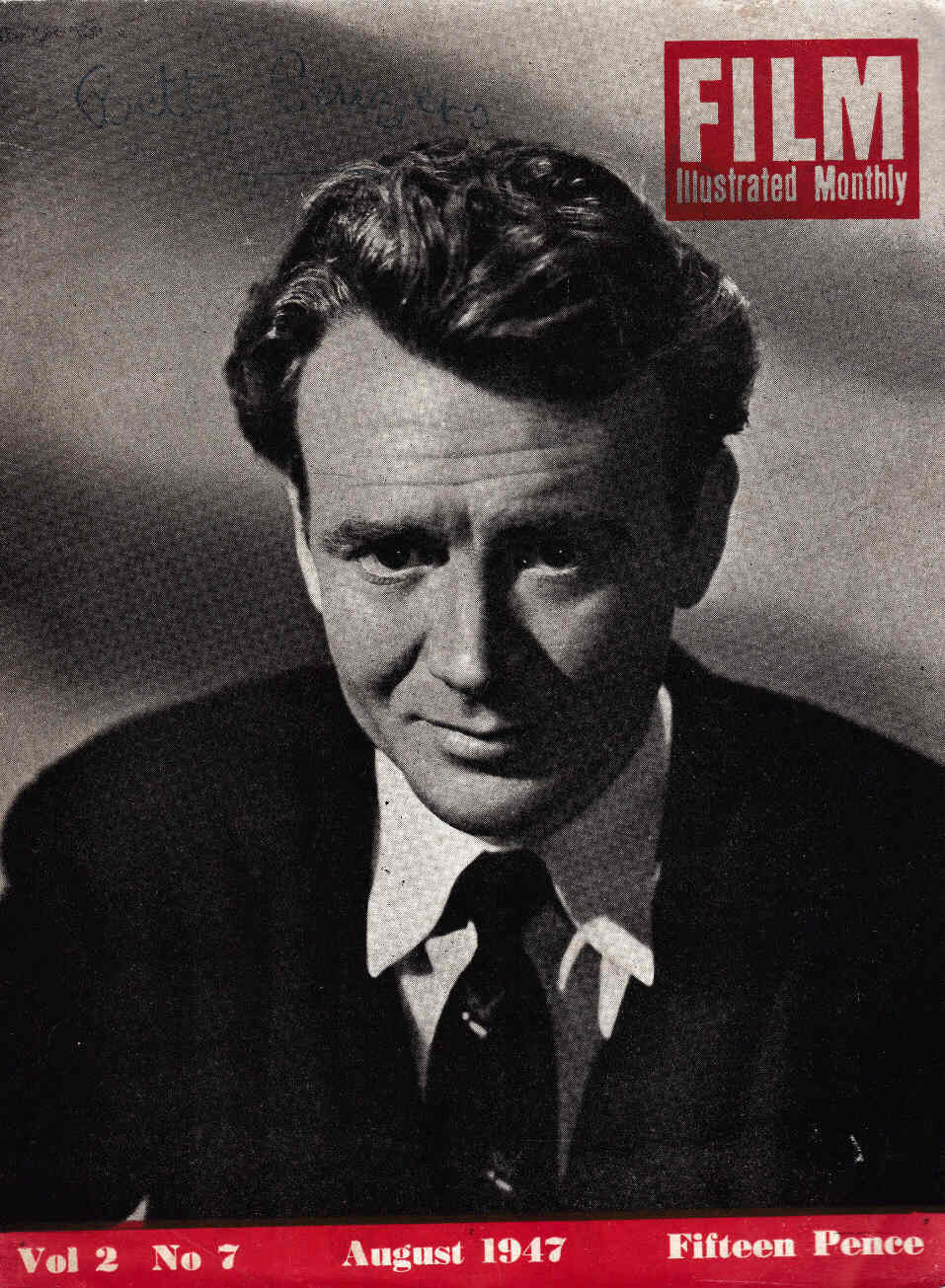 FILM ILLUSTRATED MONTHLY magazine side cover  Vol 2 # 7 August 1947