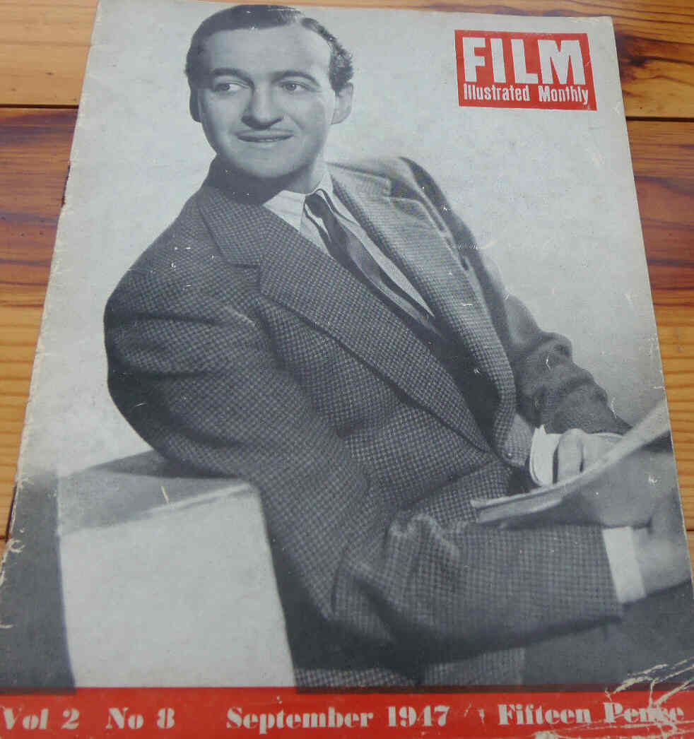 FILM ILLUSTRATED MONTHLY magazine side cover  Vol 2 # 8 September 1947