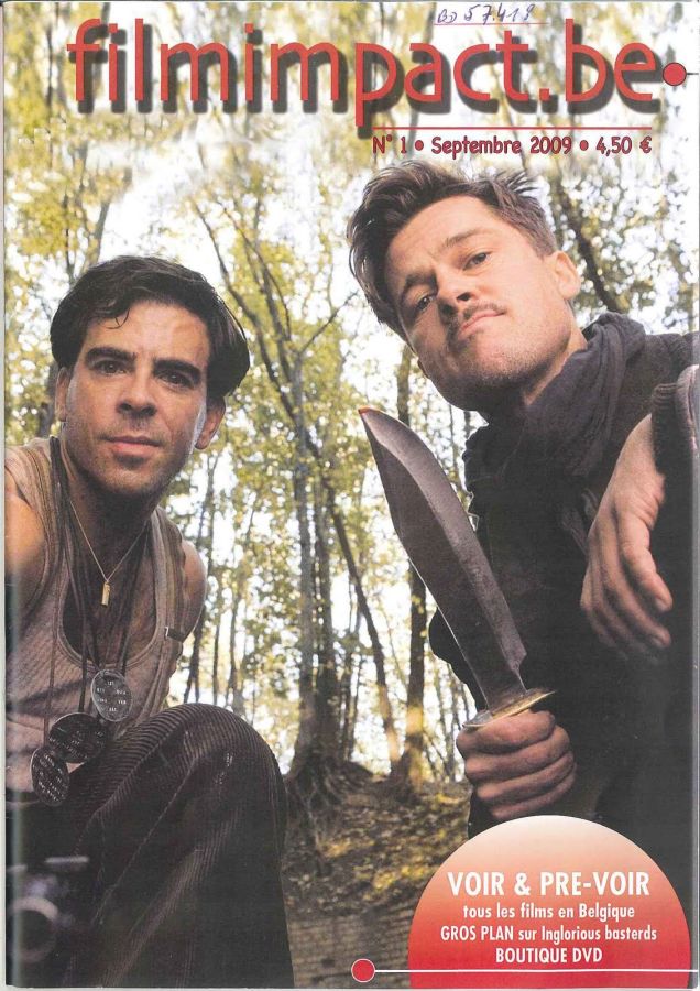 FILMIMPACT.BE magazine side cover Issue 1 September 2009