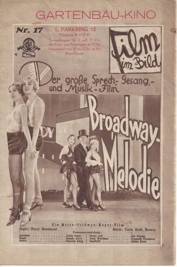 FILM IM BILD magazine side cover Issue 17   1929