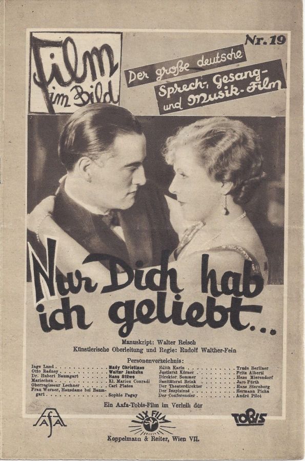 FILM IM BILD magazine side cover Issue 19   1929