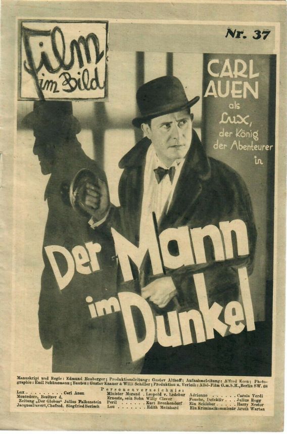 FILM IM BILD magazine side cover Issue 37   1930