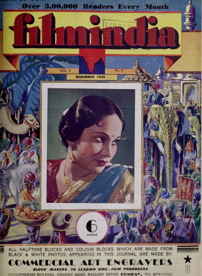 FILMINDIA magazine side cover December 1938
