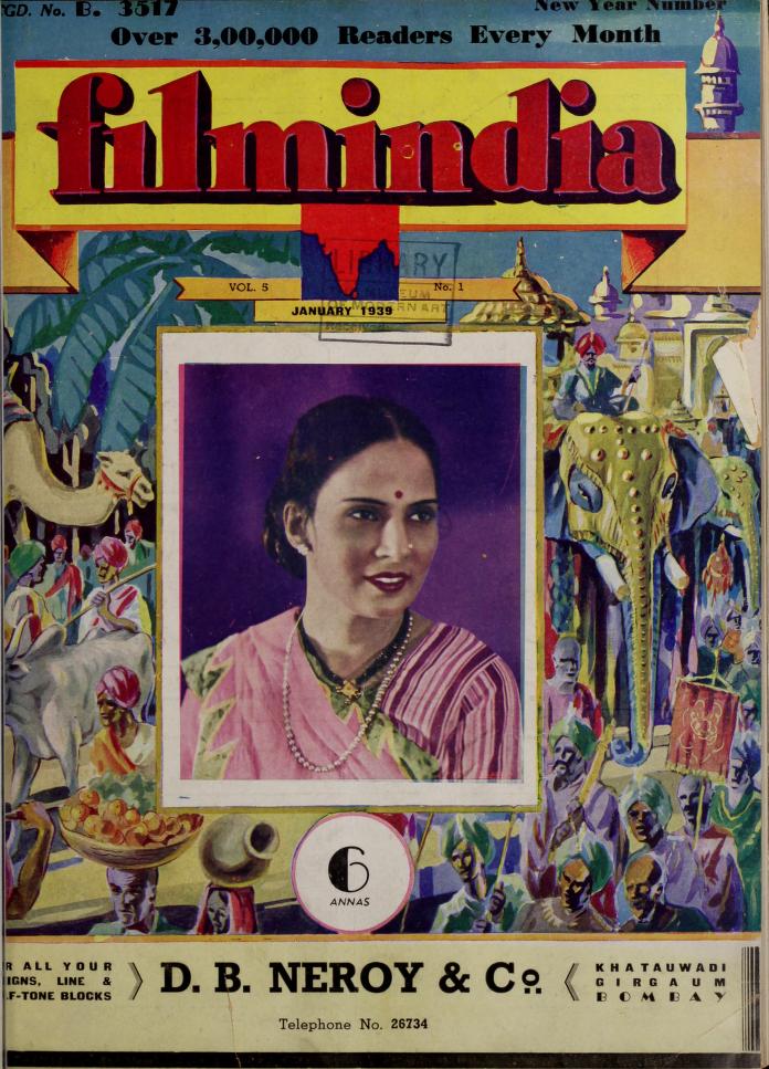 FILMINDIA magazine side cover January 1939