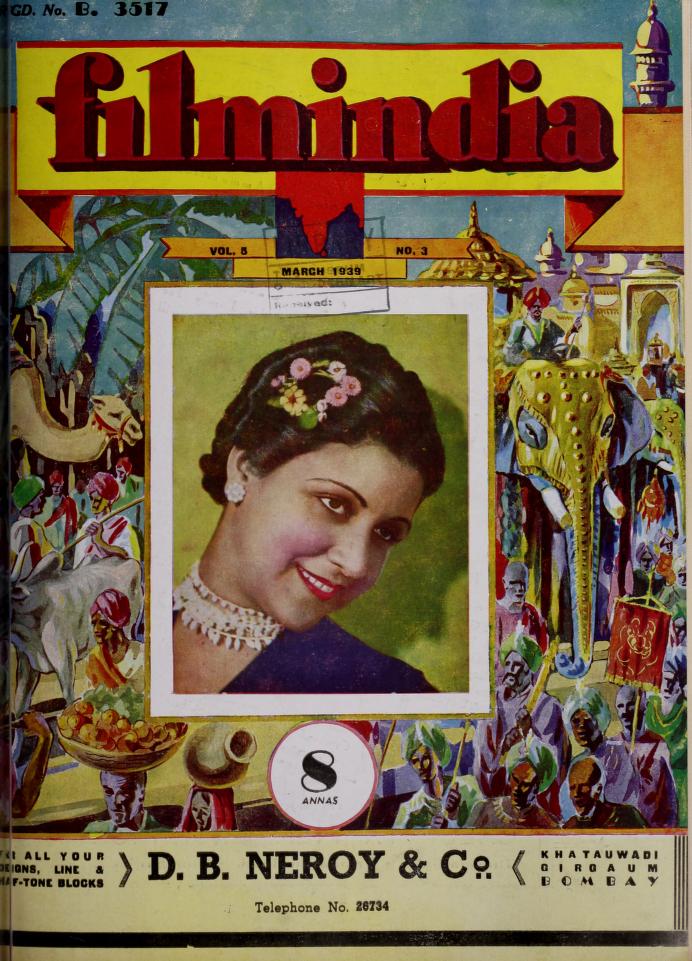 FILMINDIA magazine side cover March 1939
