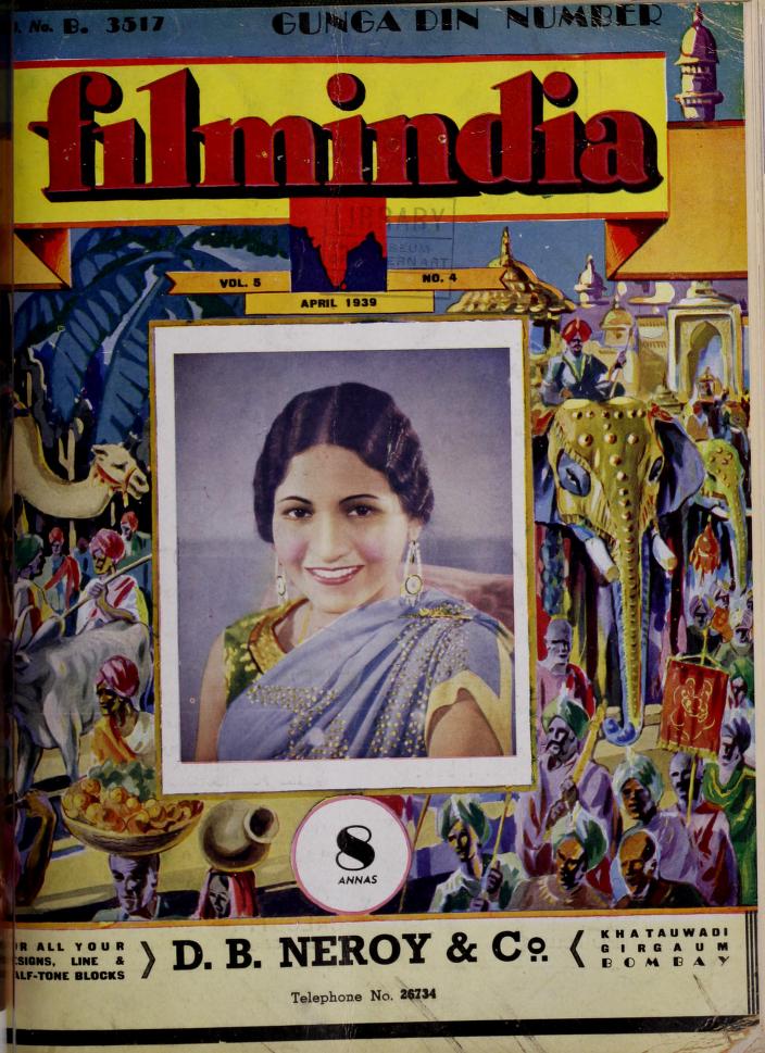 FILMINDIA magazine side cover April 1939