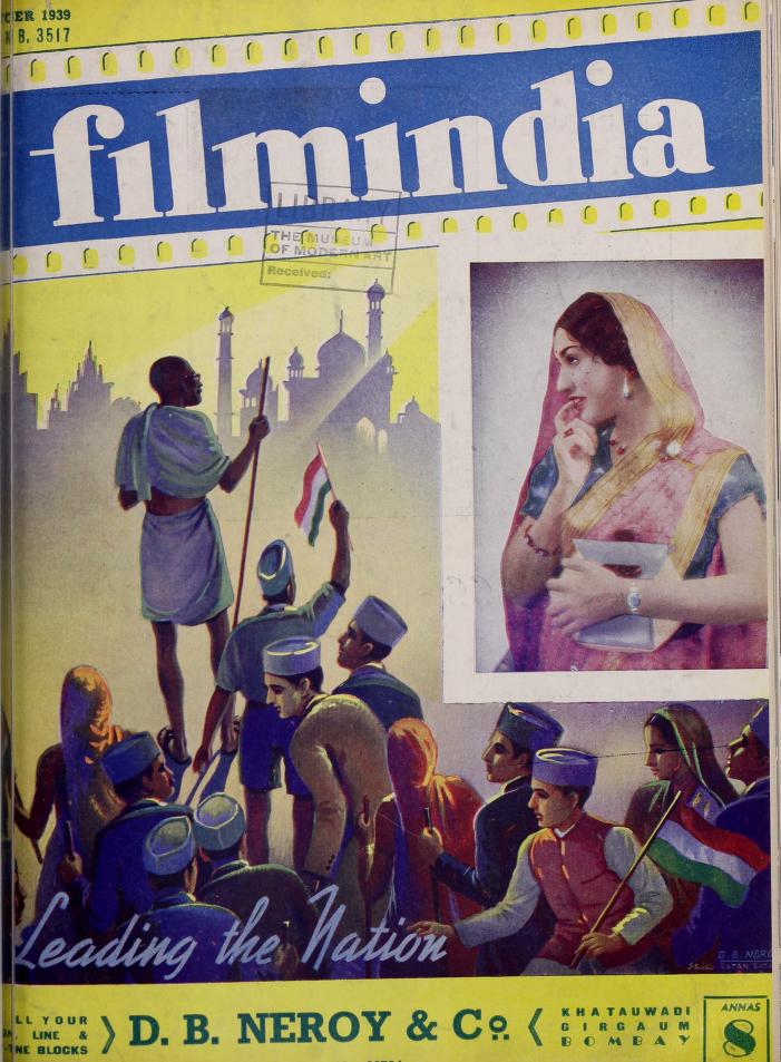 FILMINDIA magazine side cover October 1939