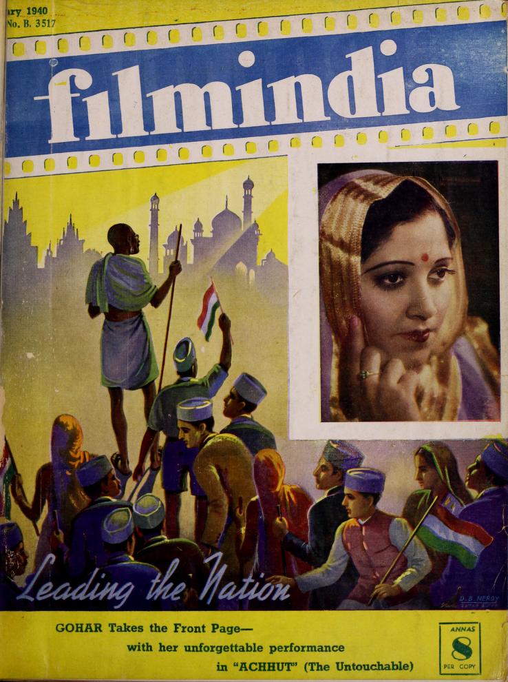 FILMINDIA magazine side cover January 1940